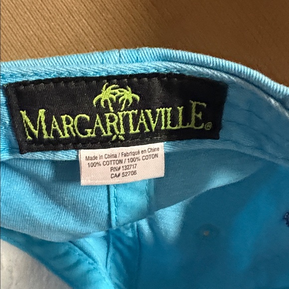 Margaritaville Sky Blue Cap with Tropical Embroidery - Picture 4 of 6